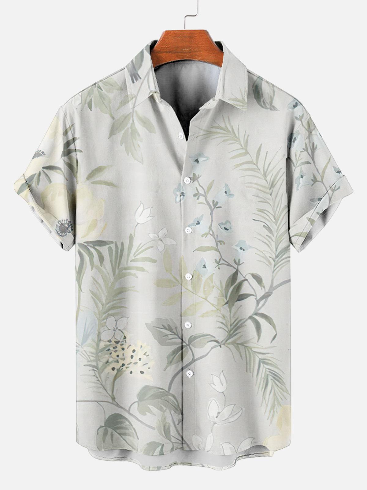 Men's Short Refreshing elegant hawaii Sleeve Shirt 