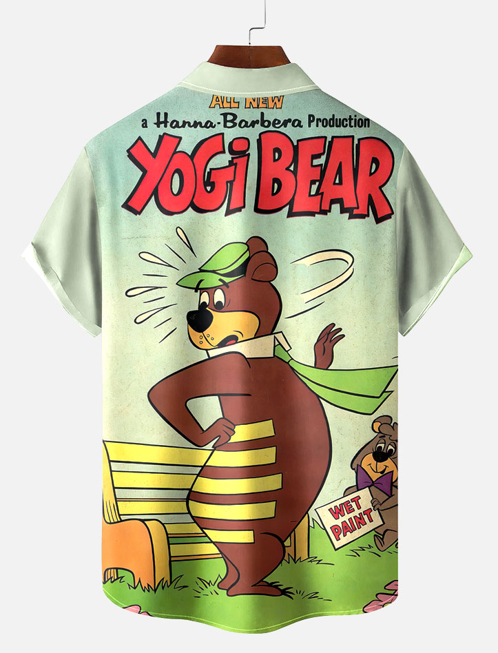 Men's Retro Comic Cartoon Classic Character Graphic Short Sleeve Shirt
