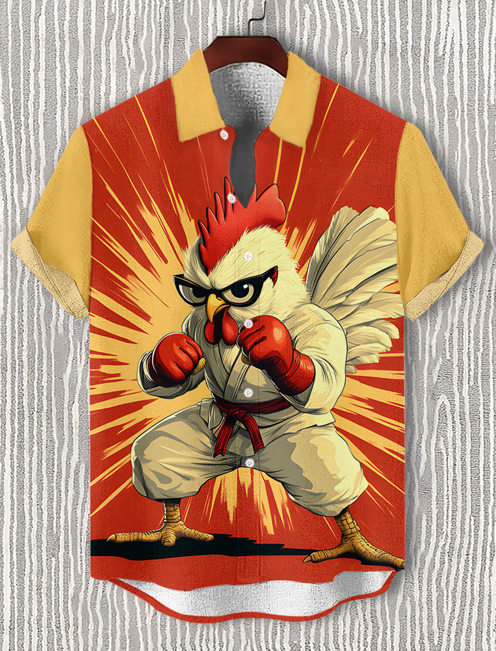 Men's Short Refreshing elegant hawaii Sleeve Shirt