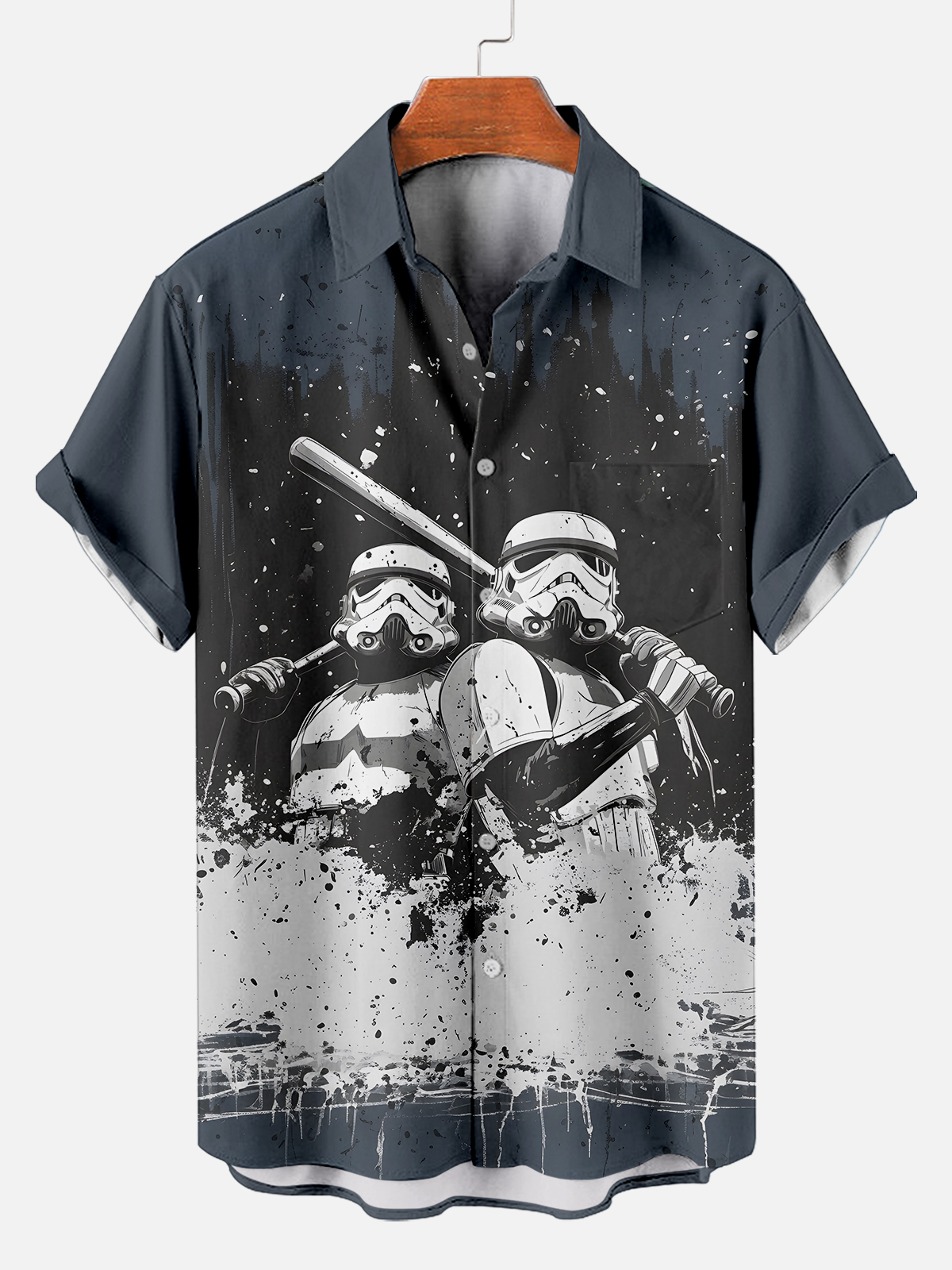 Men's Classic Movie Graphic Short Sleeve Shirt