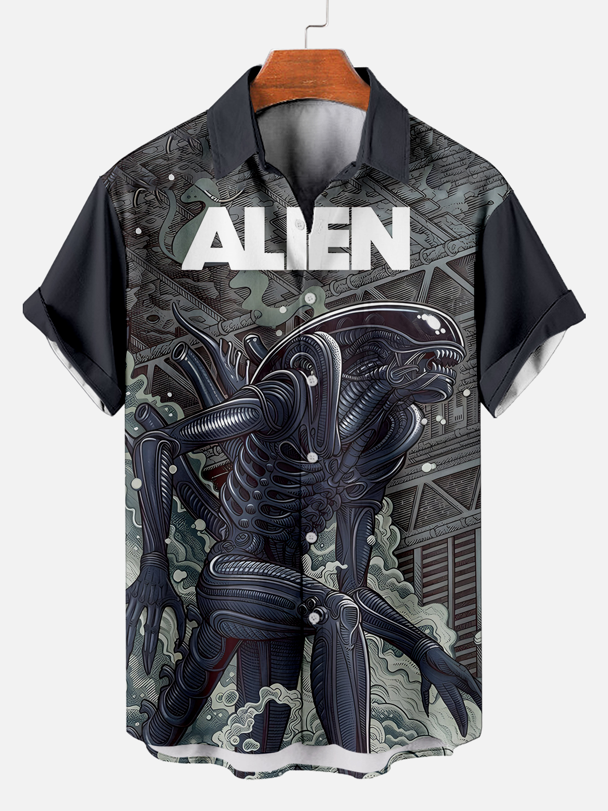 Men's Classic Movie Graphic Short Sleeve Shirt
