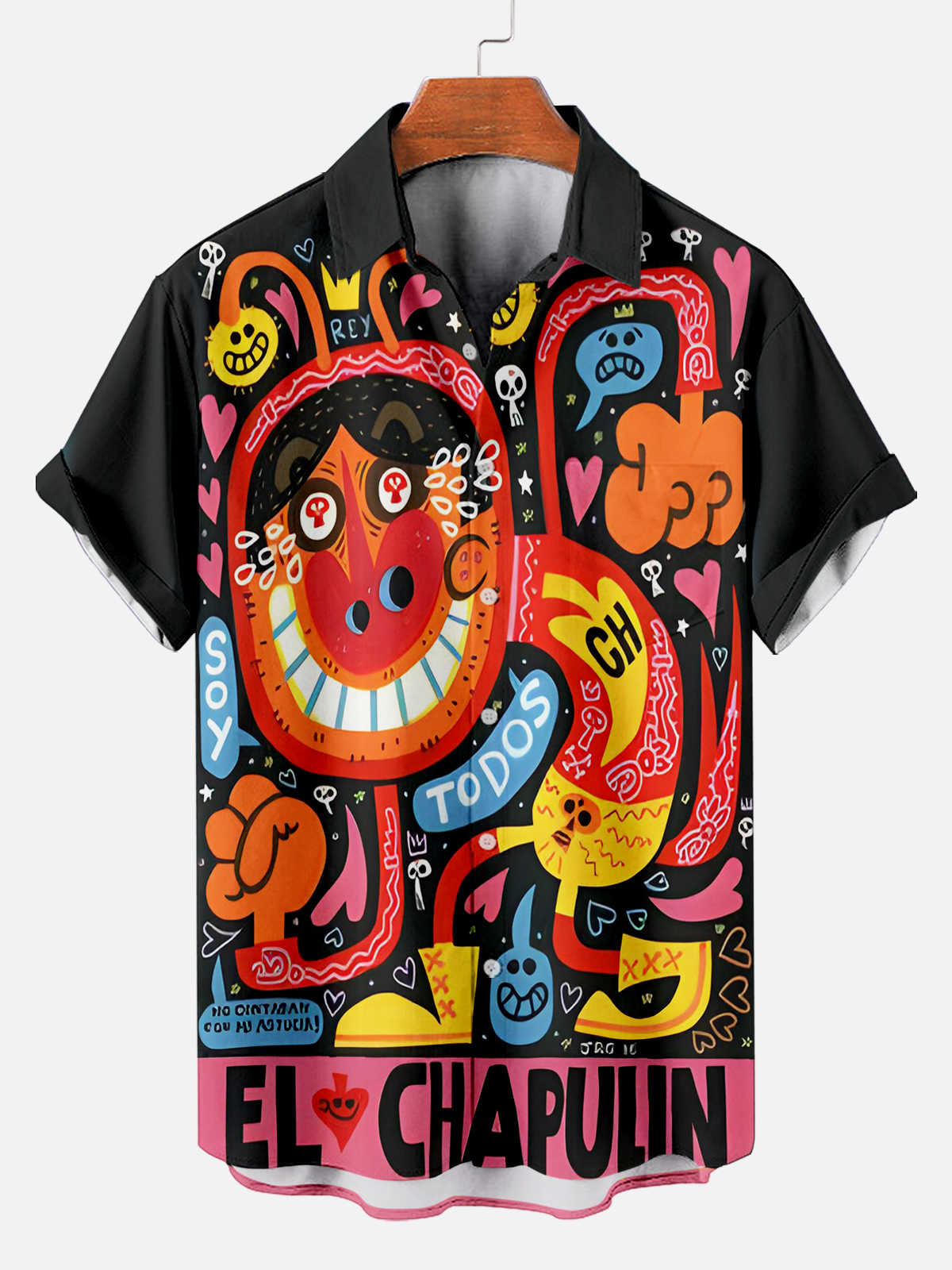 [Copy]Men's Vintage Witch Oil Painting Art Halloween Short Sleeve Shirt