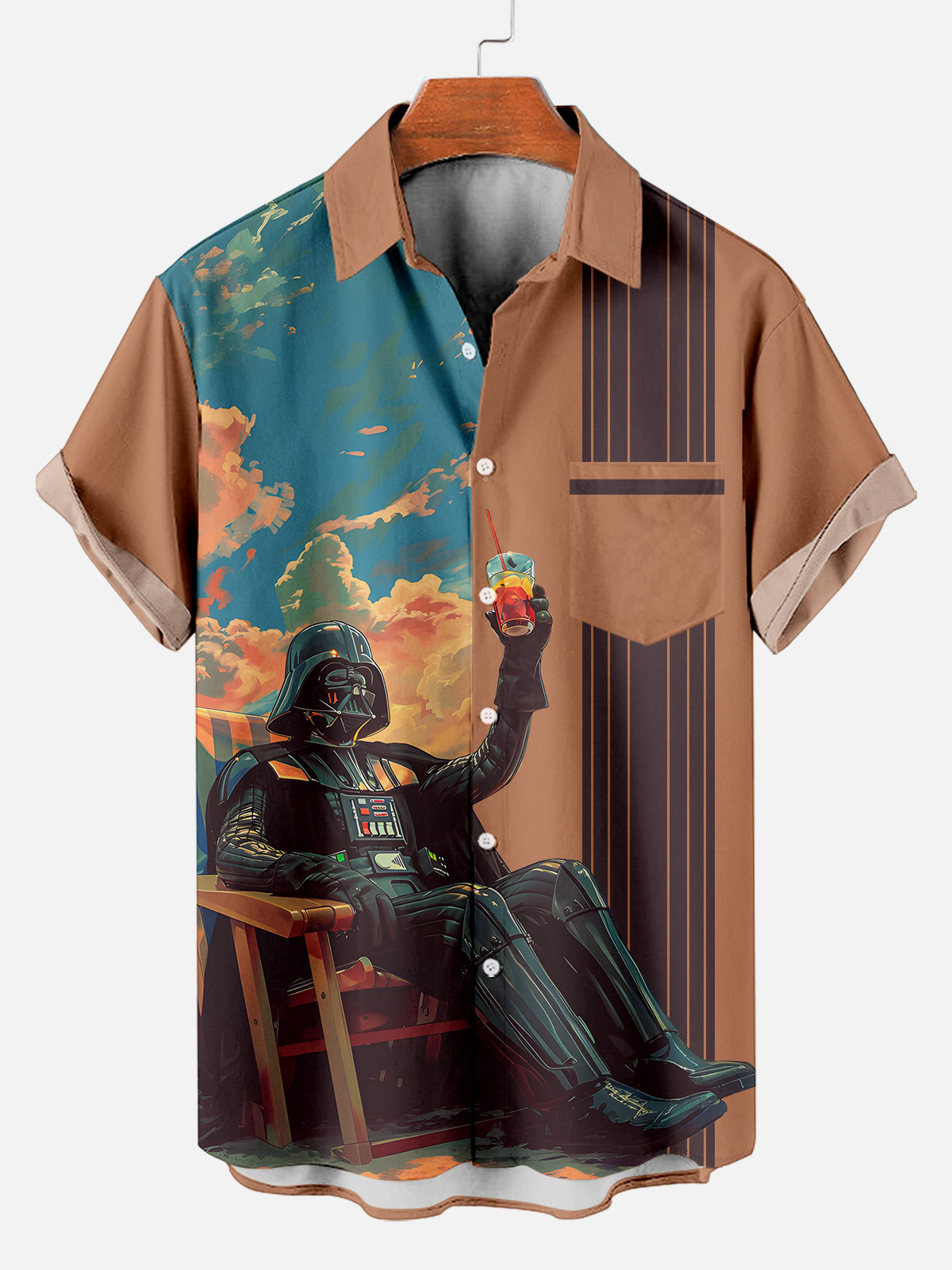 Men's Classic Movie Graphic Short Sleeve Shirt