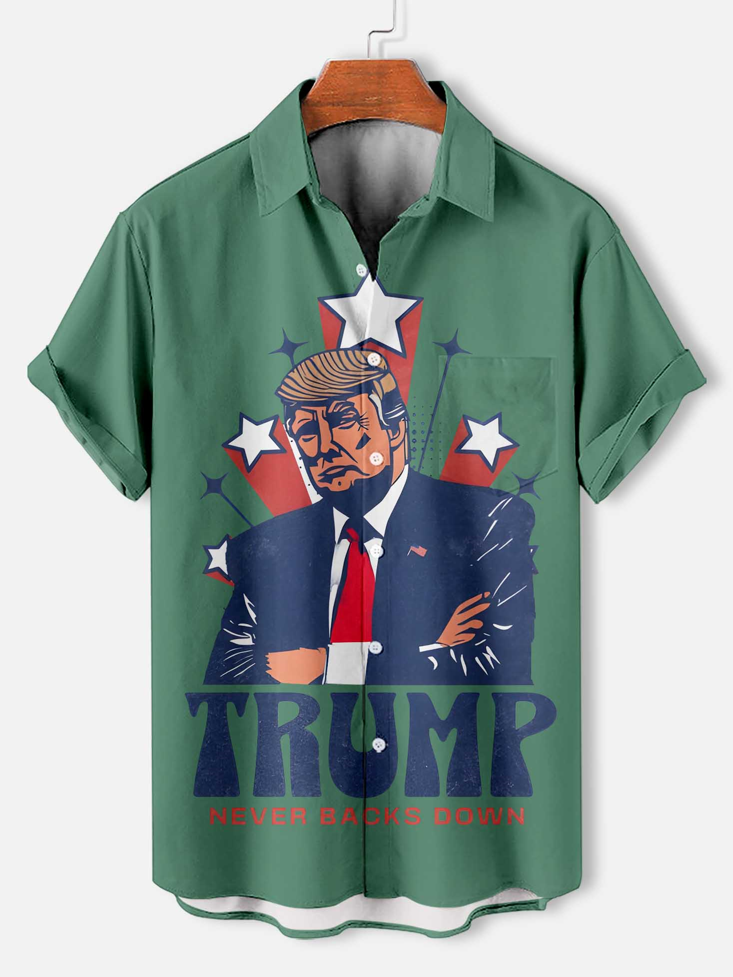 Men's Patriotic Short Sleeve Shirt