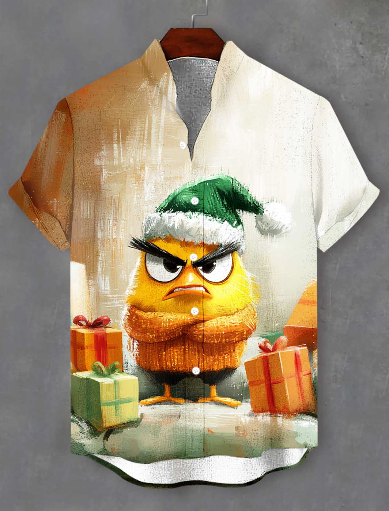 Men's Fun Cartoon Graphic Short Sleeve Shirt