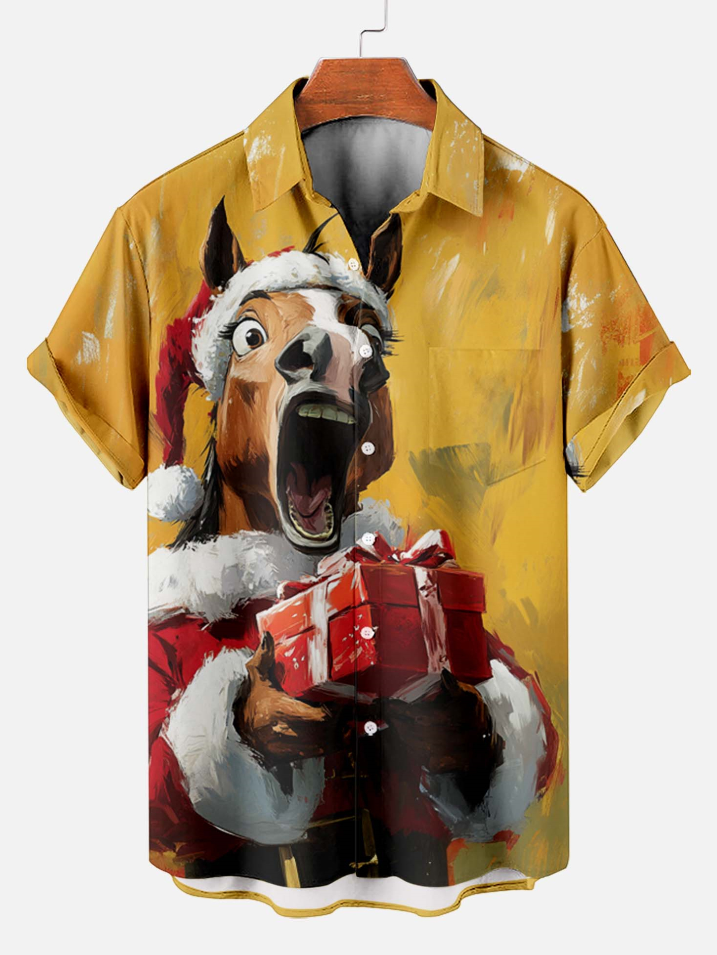 Men's Fun Cartoon Graphic Short Sleeve Shirt