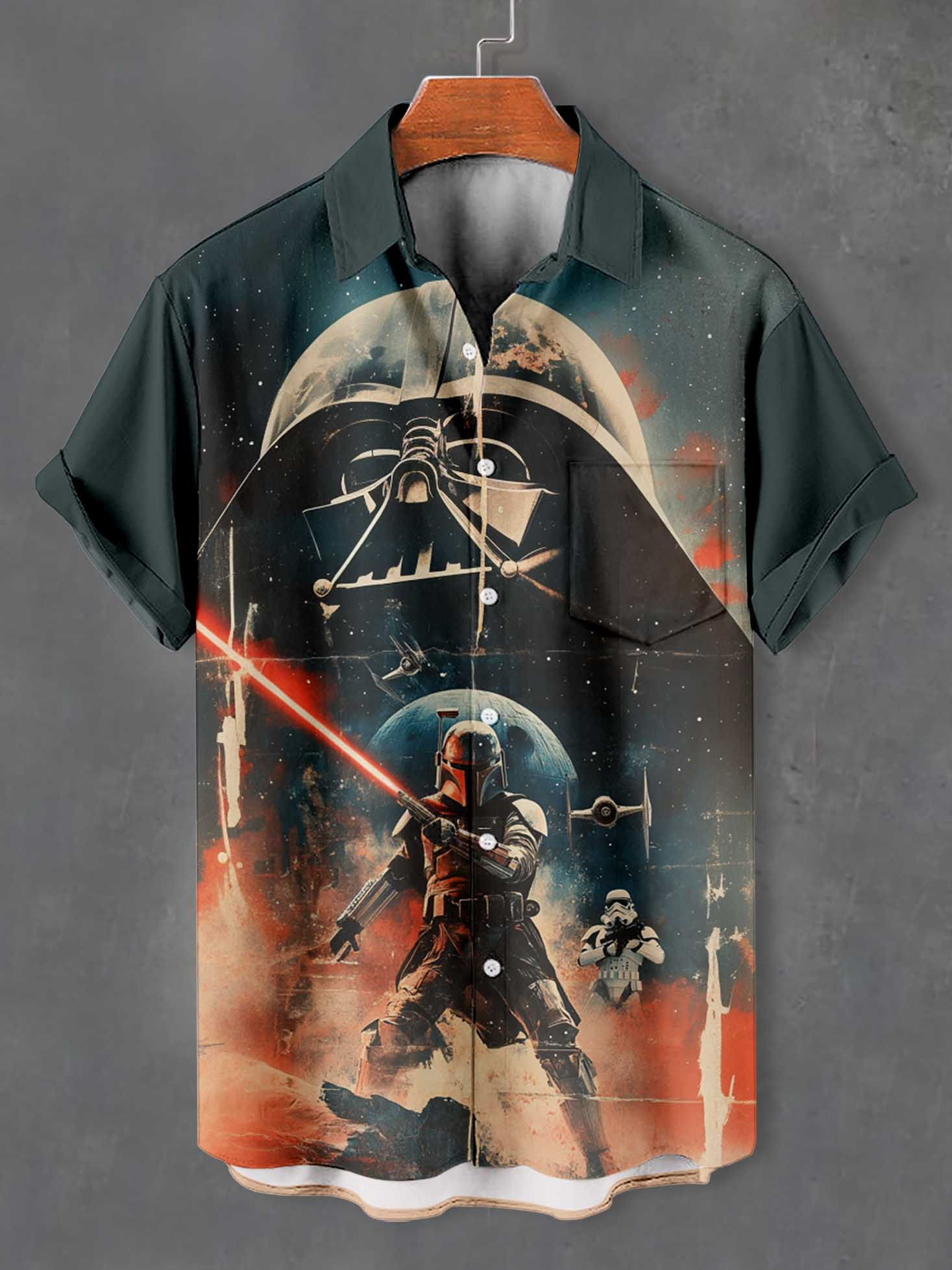 Men's Classic Movie Graphic Short Sleeve Shirt