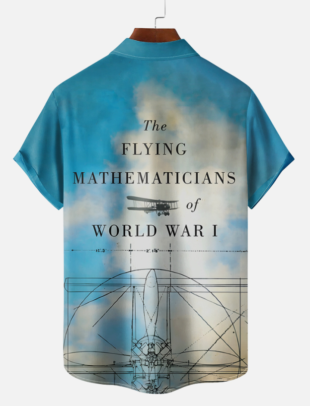 Men's retro illustration short sleeve shirt