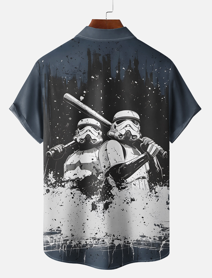 Men's Classic Movie Graphic Short Sleeve Shirt