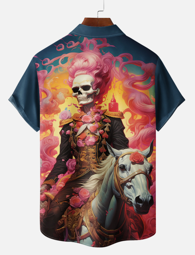 Men's Day of the Dead Graphic Short Sleeve Shirt