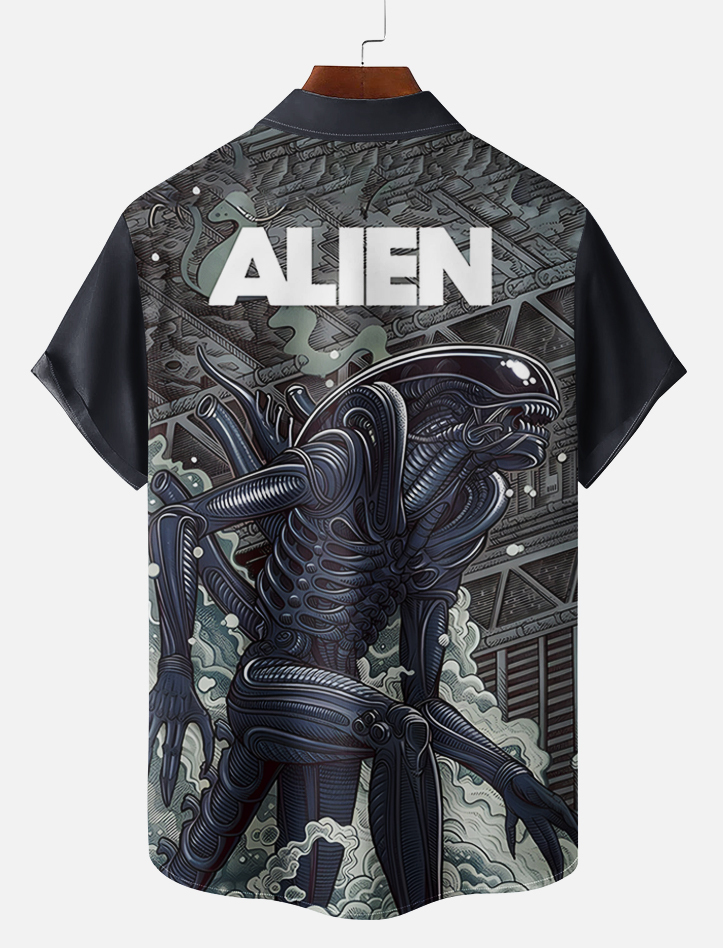 Men's Classic Movie Graphic Short Sleeve Shirt