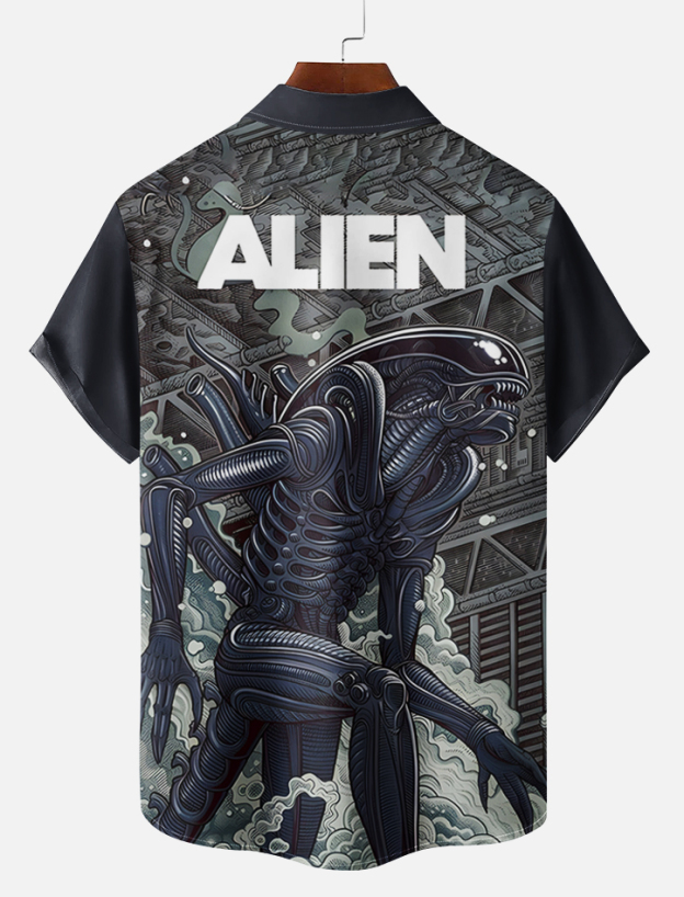 Men's Classic Movie Graphic Short Sleeve Shirt