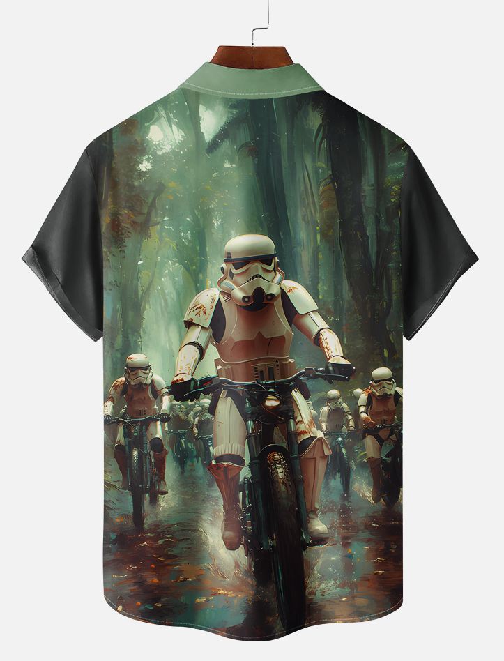 Men's Classic Movie Graphic Short Sleeve Shirt