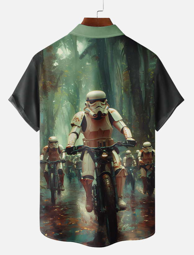 Men's Classic Movie Graphic Short Sleeve Shirt