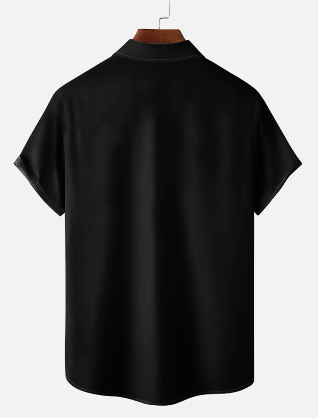 Men's Cartoon Graphic Short Sleeve Shirt