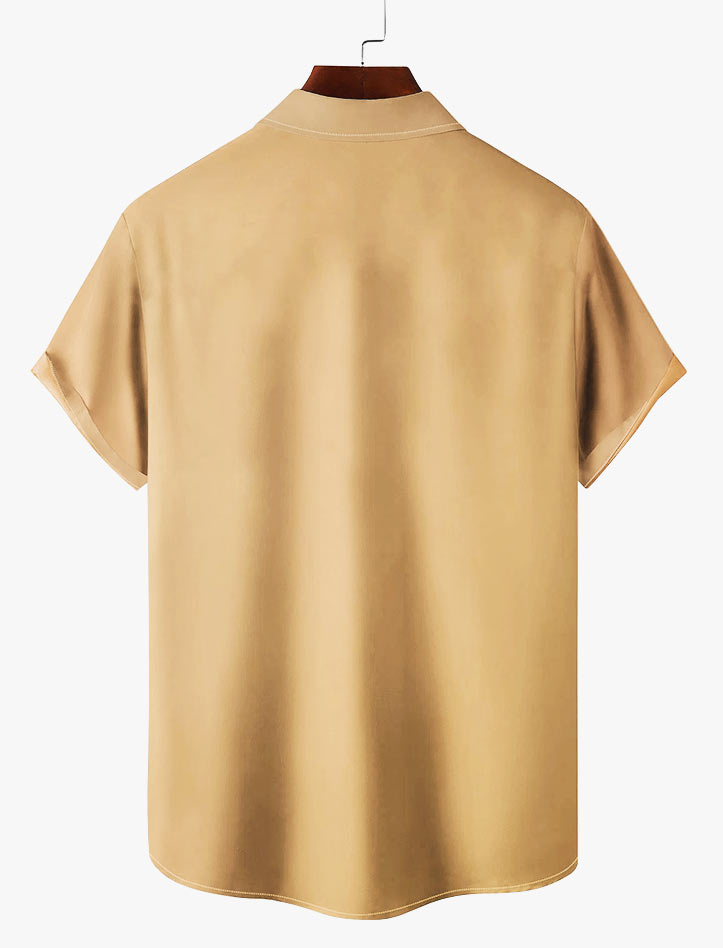 Men's Hawaiian Illustrated Short Sleeve Shirt