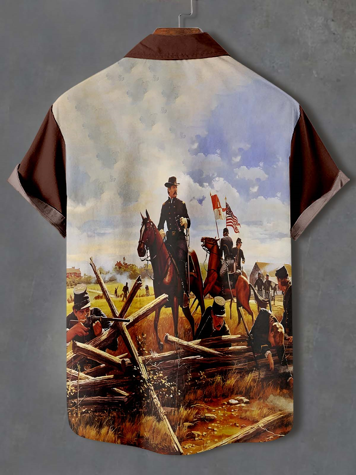 Men's Retro Graphic Short Sleeve Shirt