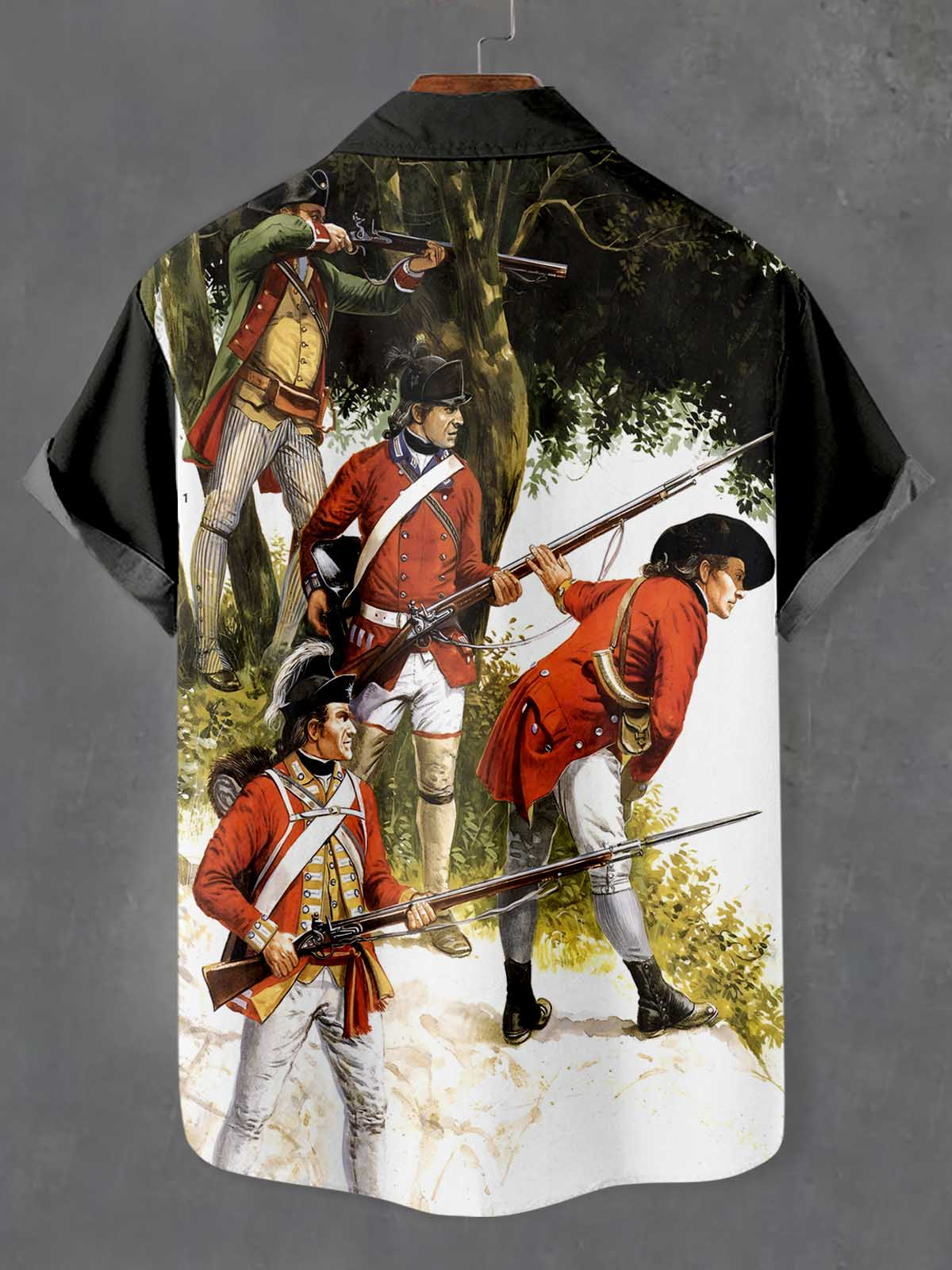 Men's Historical War Illustrated Short Sleeve Shirt