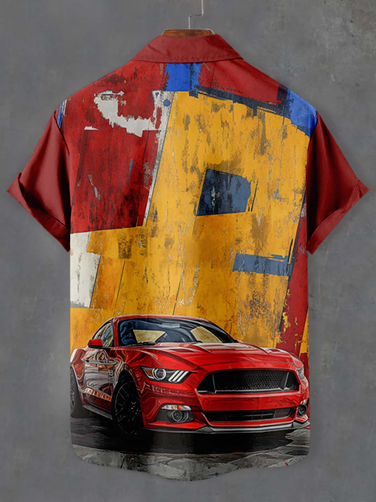 Men's Car Graphic Short Sleeve Shirt