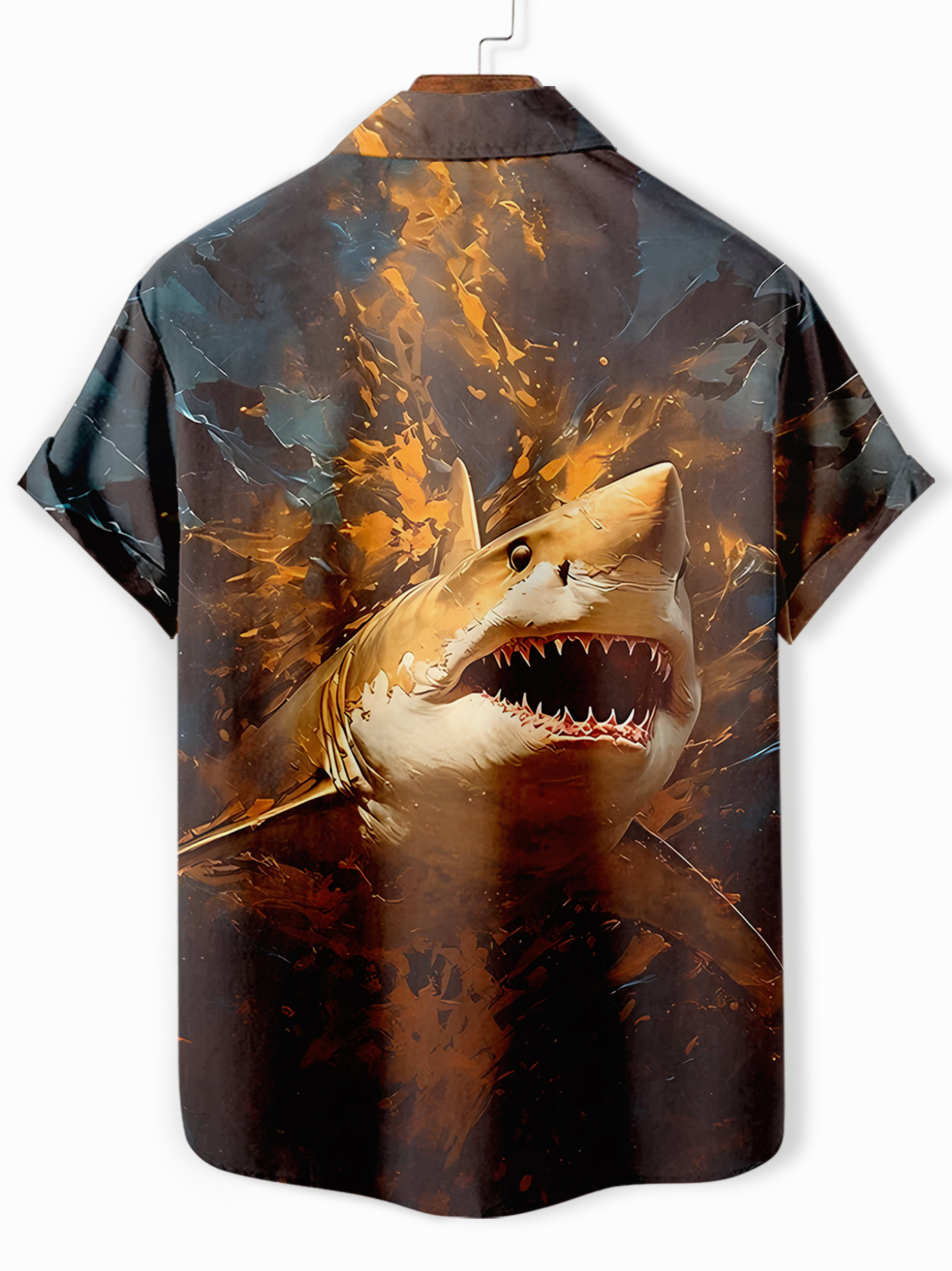 Men's Retro Fun Animal Orangutan Graphic Short Sleeve Shirt