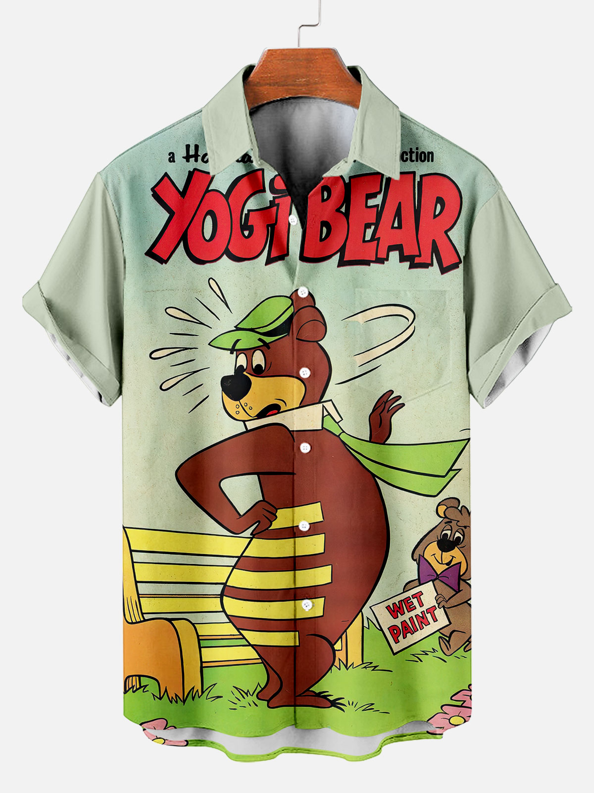 Men's Retro Comic Cartoon Classic Character Graphic Short Sleeve Shirt