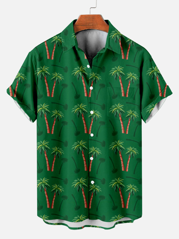 Men's Short Refreshing elegant hawaii Sleeve Shirt