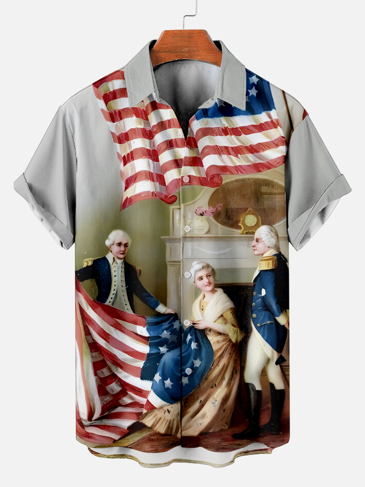 Men's Retro Graphic Short Sleeve Shirt