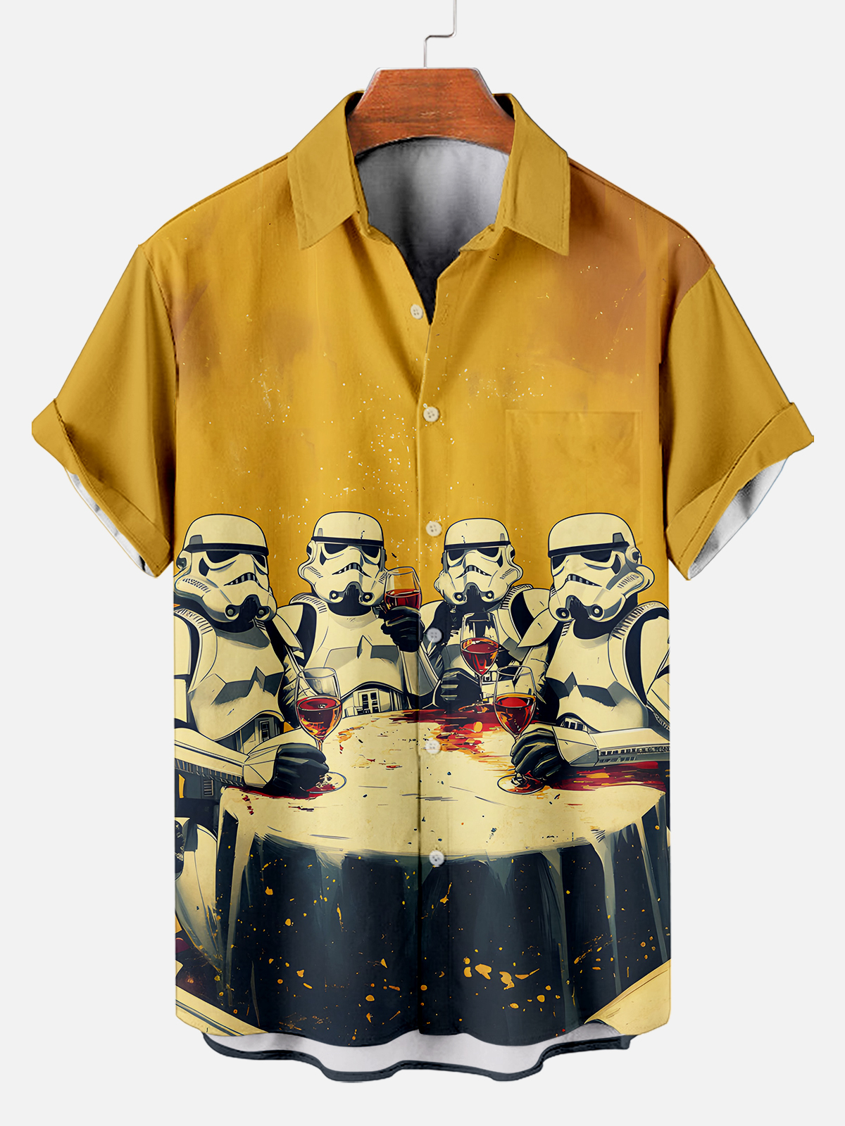 Men's Classic Movie Graphic Short Sleeve Shirt