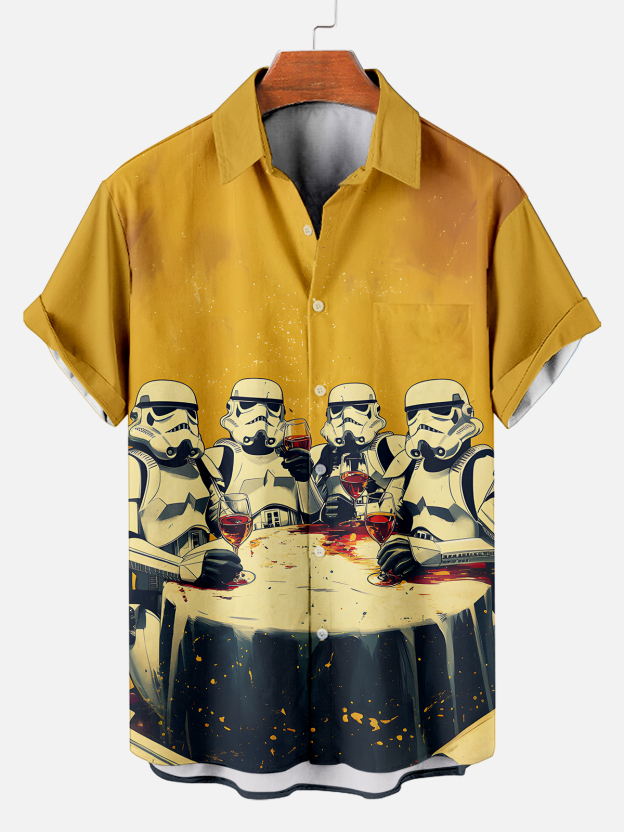 Men's Classic Movie Graphic Short Sleeve Shirt