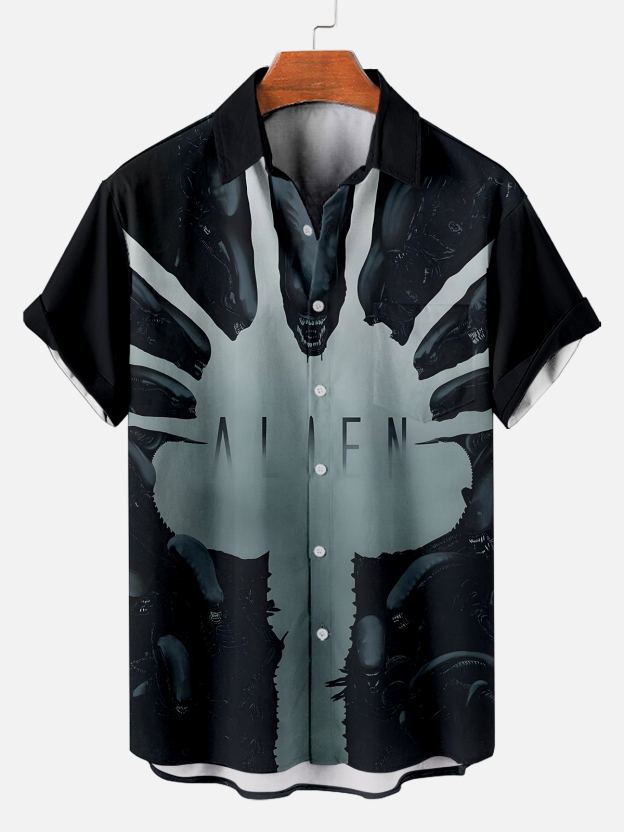 Men's Classic Movie Graphic Short Sleeve Shirt