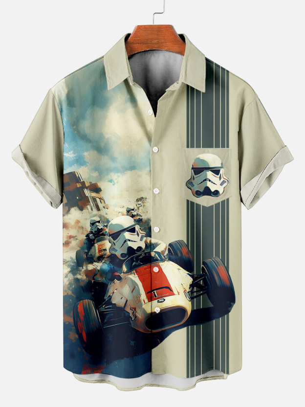 Men's Classic Movie Graphic Short Sleeve Shirt