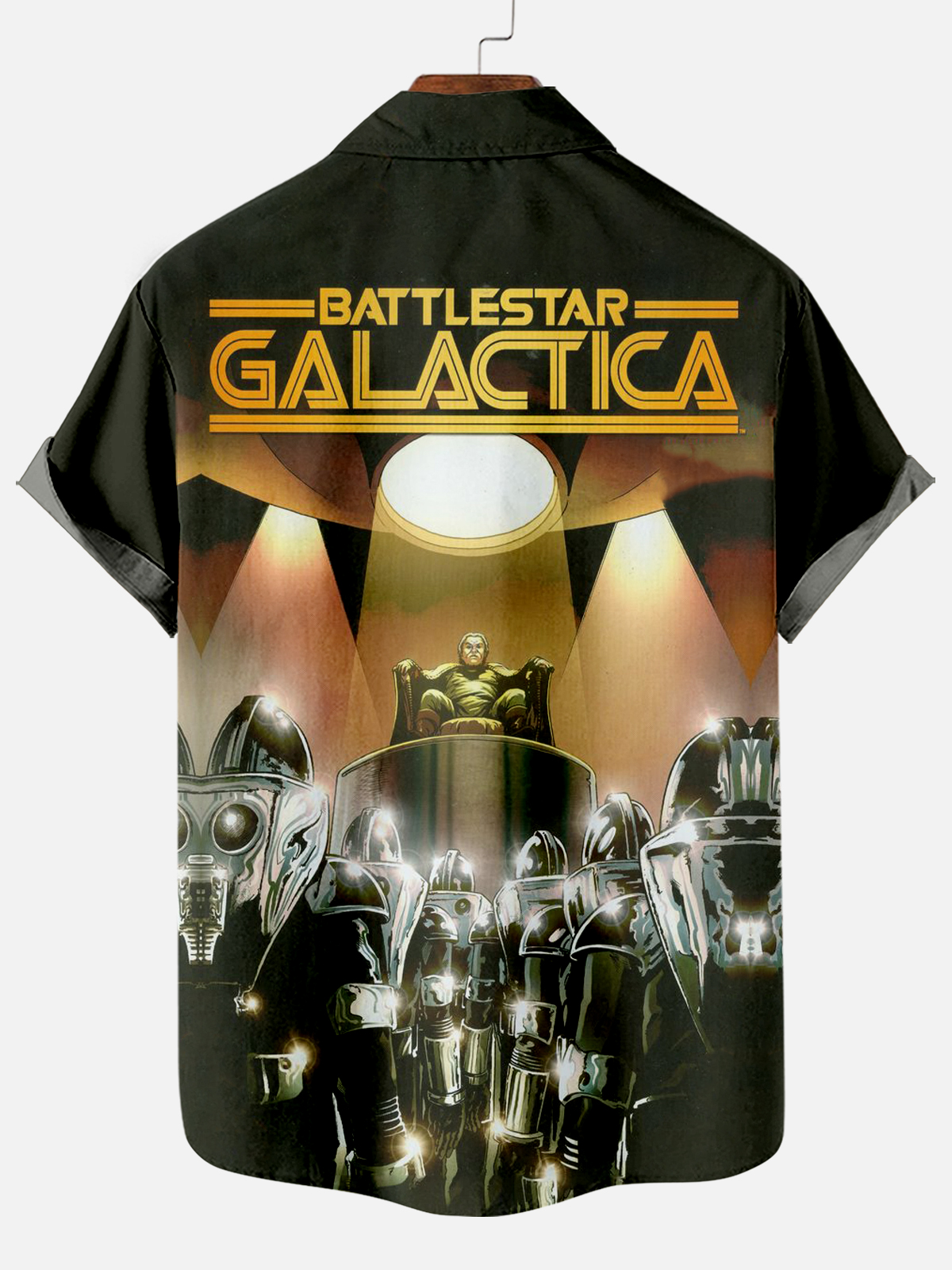 Classic Movie pattern short sleeved shirt