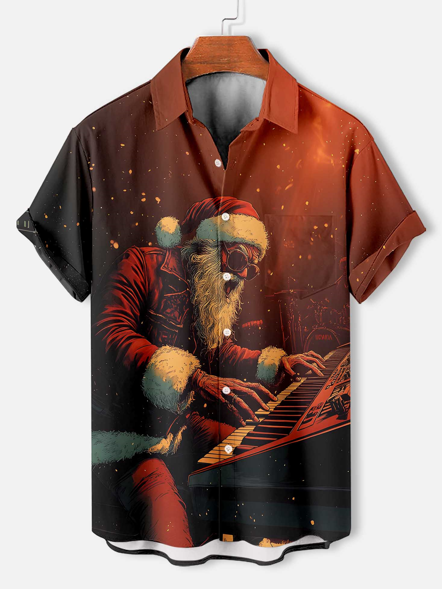 Men's Christmas Graphic Short Sleeve Shirt