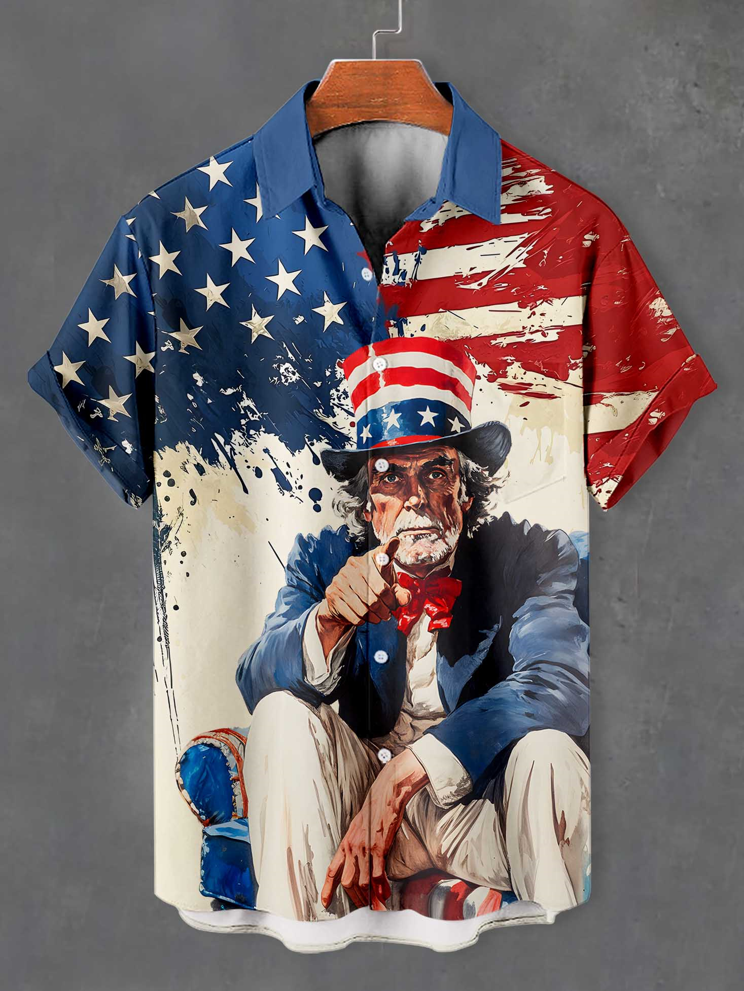 Men's Fun Cartoon Graphic Short Sleeve Shirt