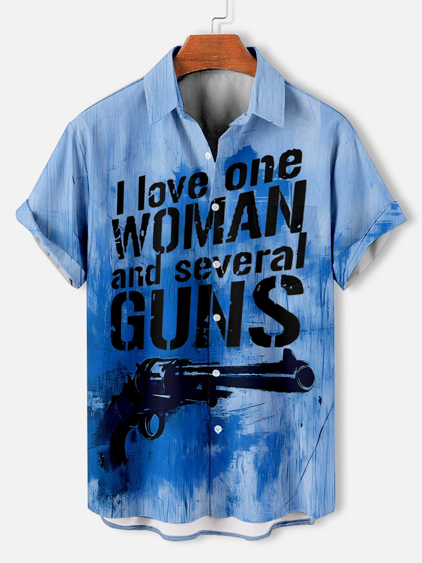 Men's Slogan Short Sleeve Shirt