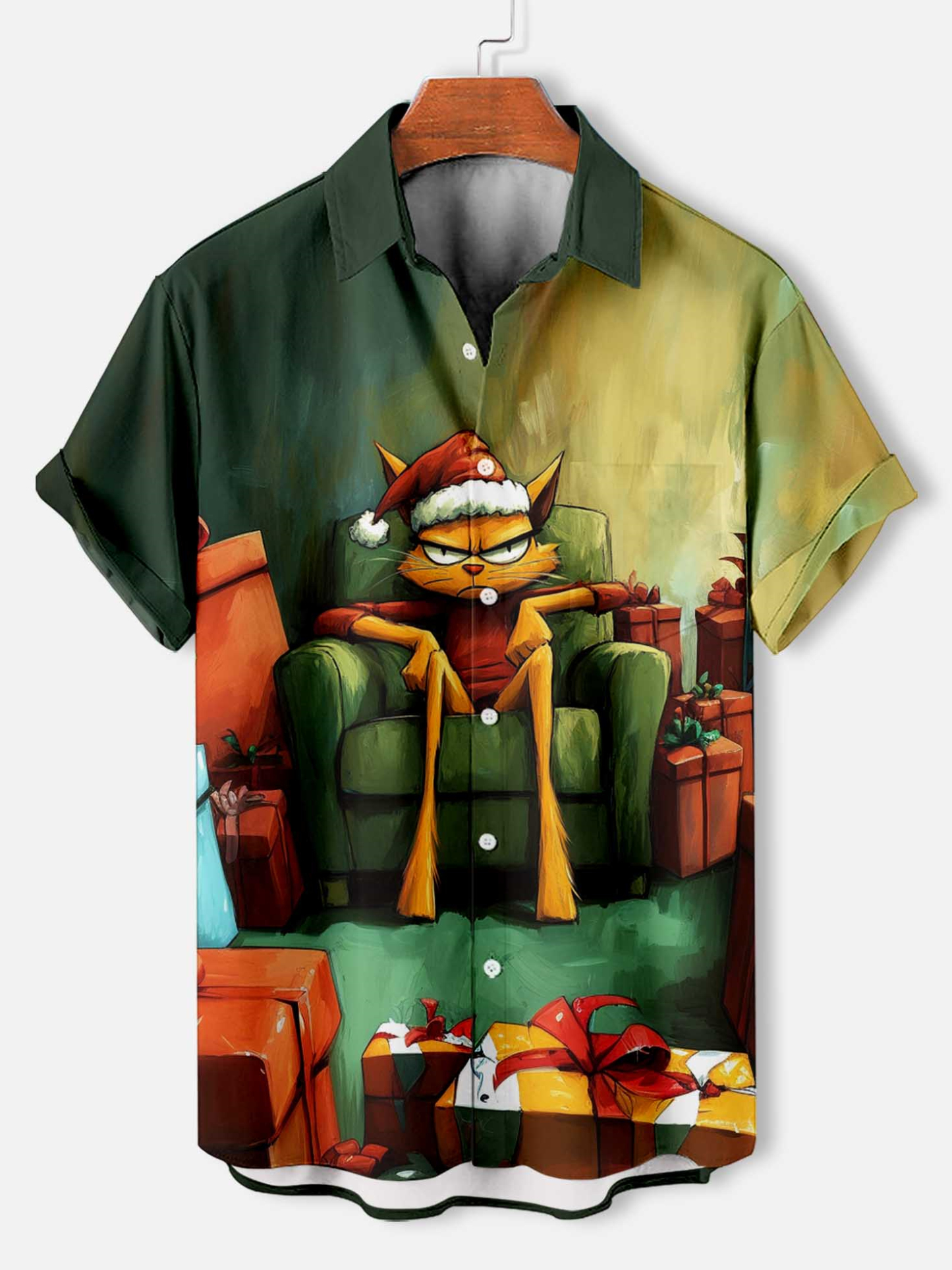Men's Fun Cartoon Graphic Short Sleeve Shirt