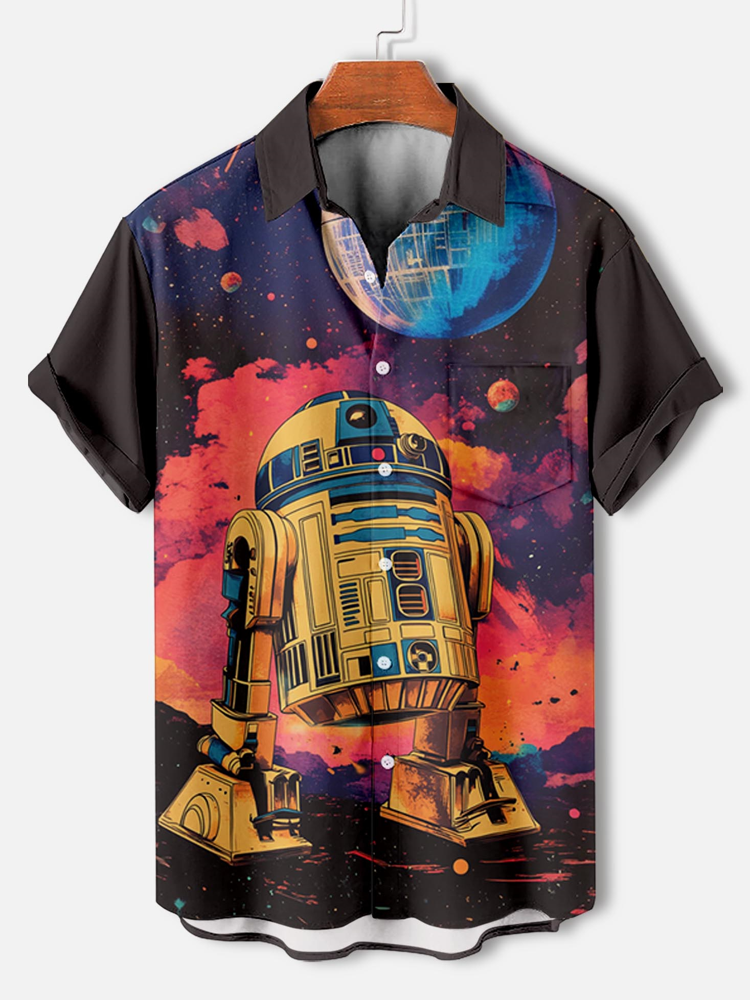 Men's Classic Movie Graphic Short Sleeve Shirt