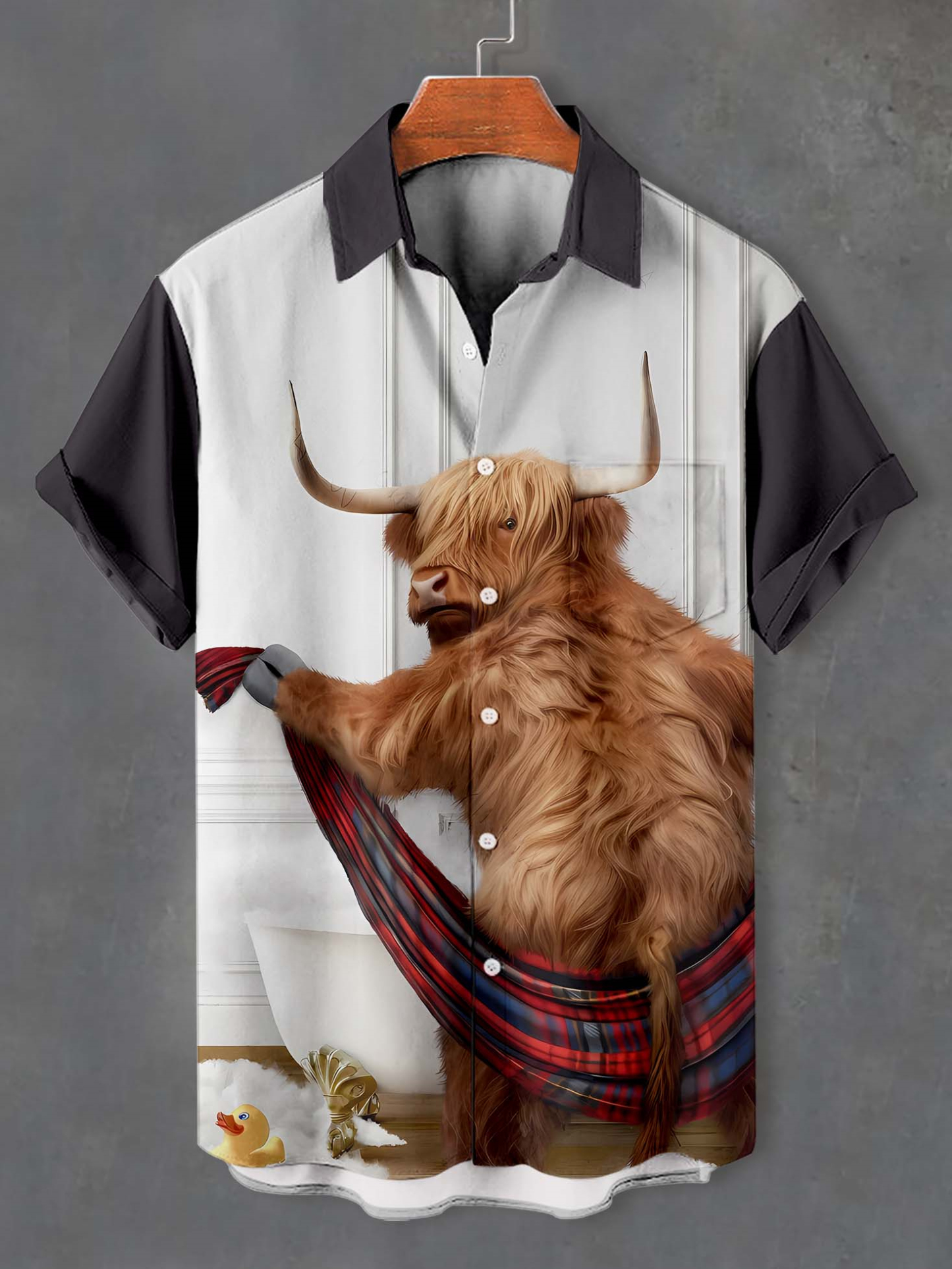 Men's Fun Animal Graphic Short Sleeve Shirt