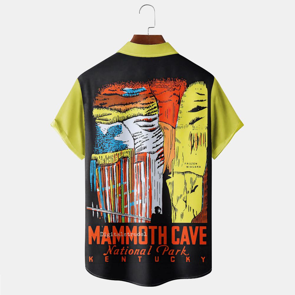 Vintage Magazine pattern short sleeved shirt