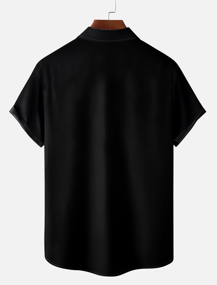 Halloween graphic short sleeve shirt