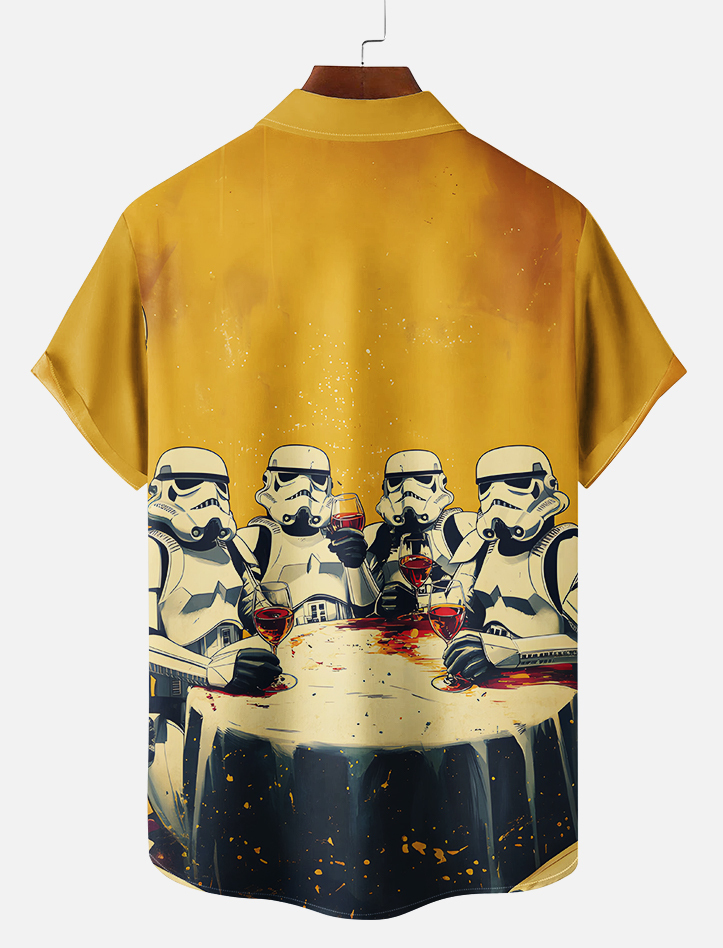 Men's Classic Movie Graphic Short Sleeve Shirt