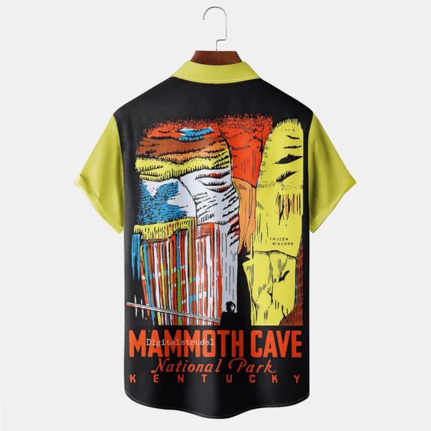 Vintage Magazine pattern short sleeved shirt