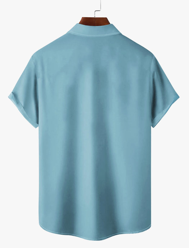 Men's Hawaiian Illustrated Short Sleeve Shirt