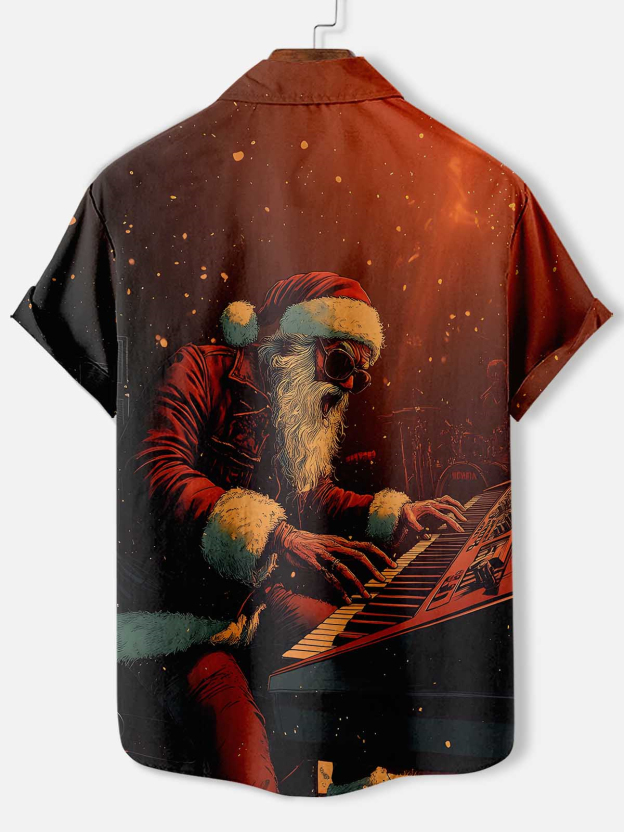 Men's Christmas Graphic Short Sleeve Shirt