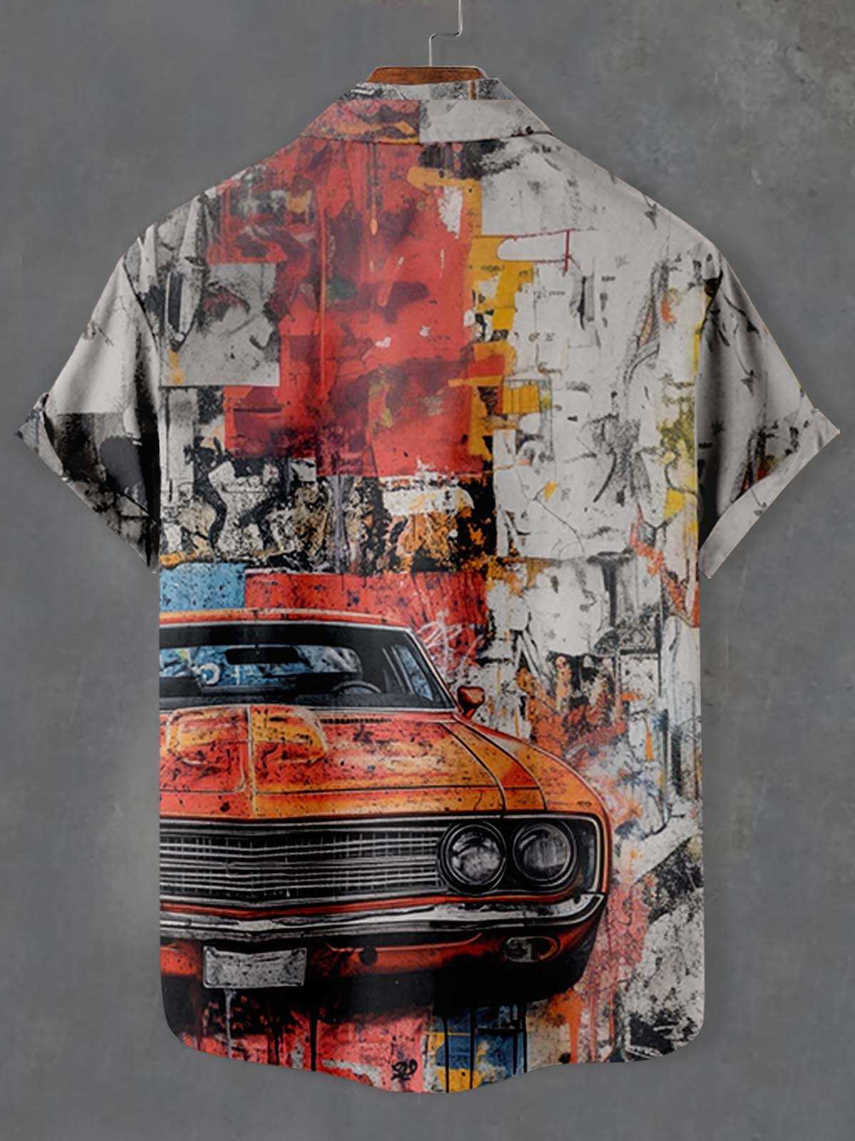 Men's Car Graphic Short Sleeve Shirt