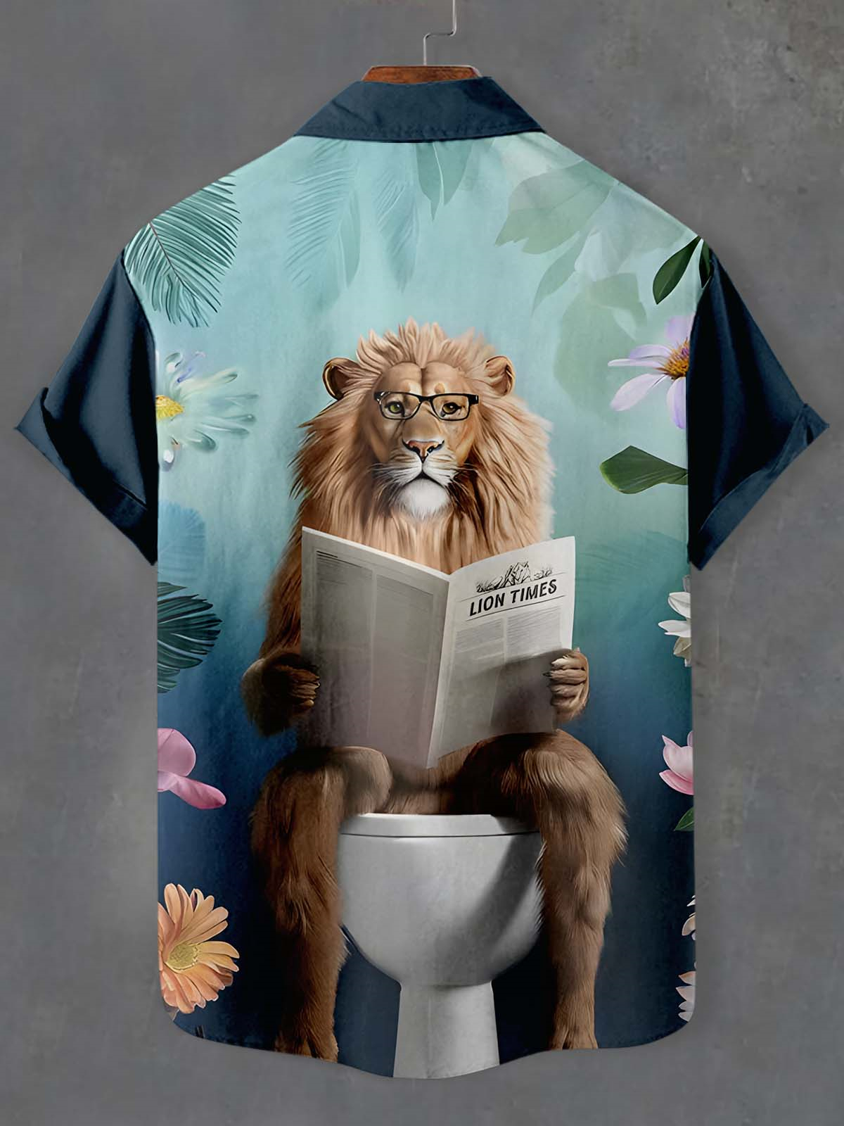 Men's Fun Animal Graphic Short Sleeve Shirt