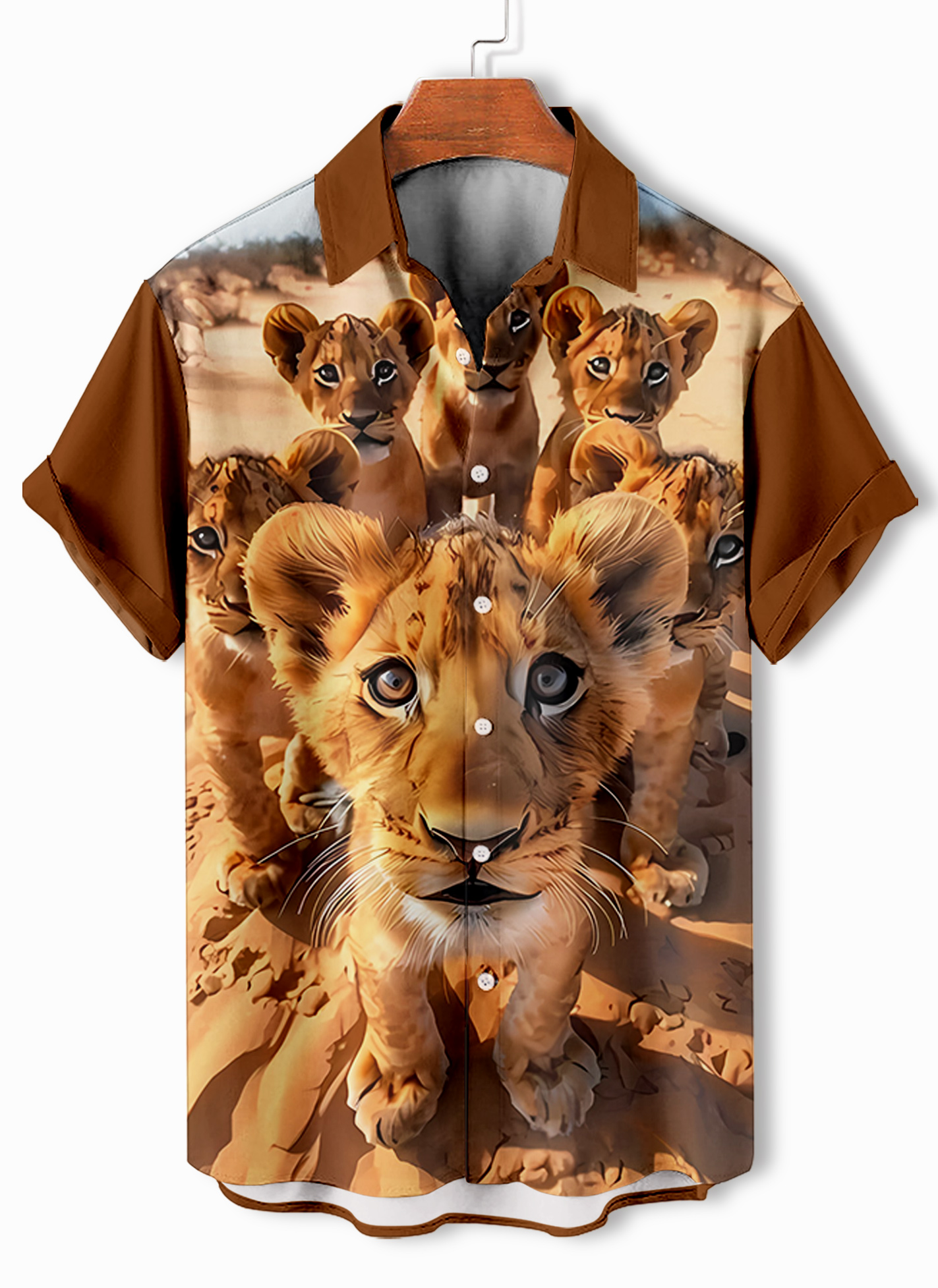 [Copy]Men's Classic Movie Godfather Animal Fun Graphic Short Sleeve Shirt