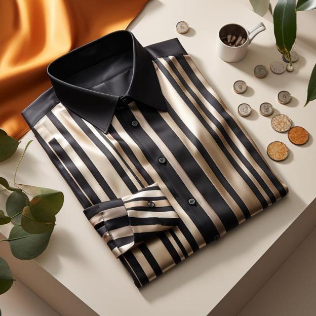 Men's Business Casual Button-Down Shirt