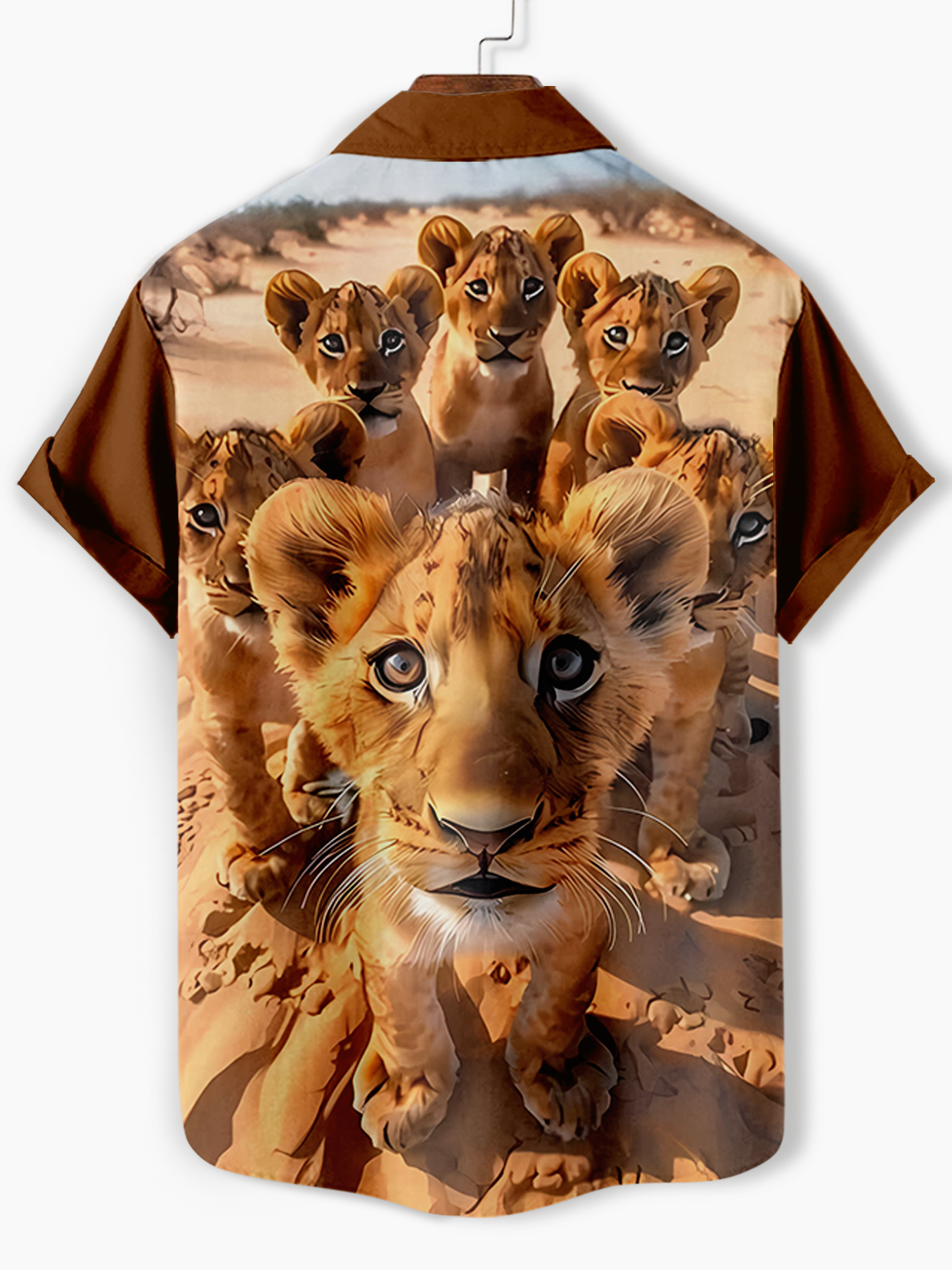 Men's Retro Fun Animal Orangutan Graphic Short Sleeve Shirt