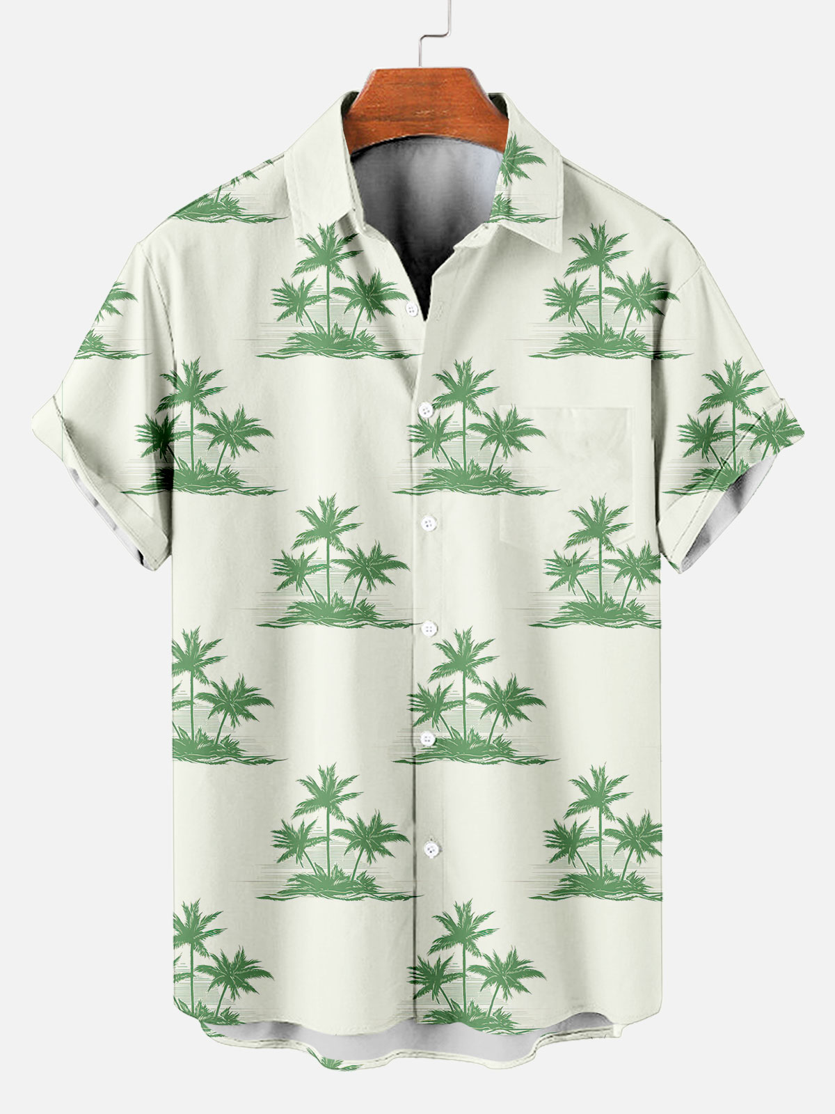 Men's Short Refreshing elegant hawaii Sleeve Shirt 